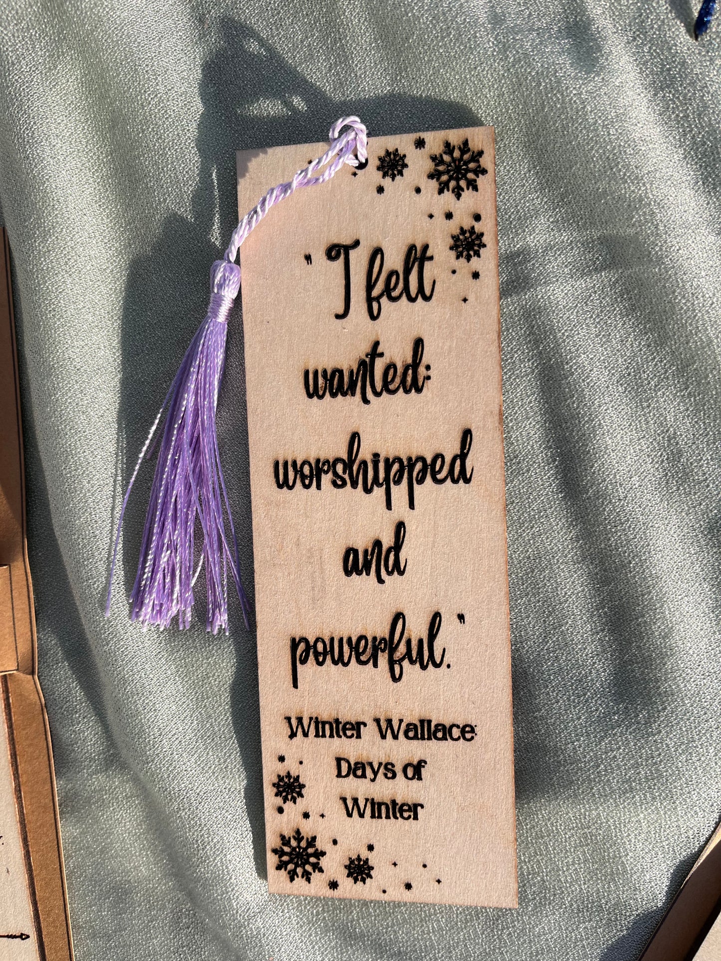 Days of Winter Wooden Bookmarks
