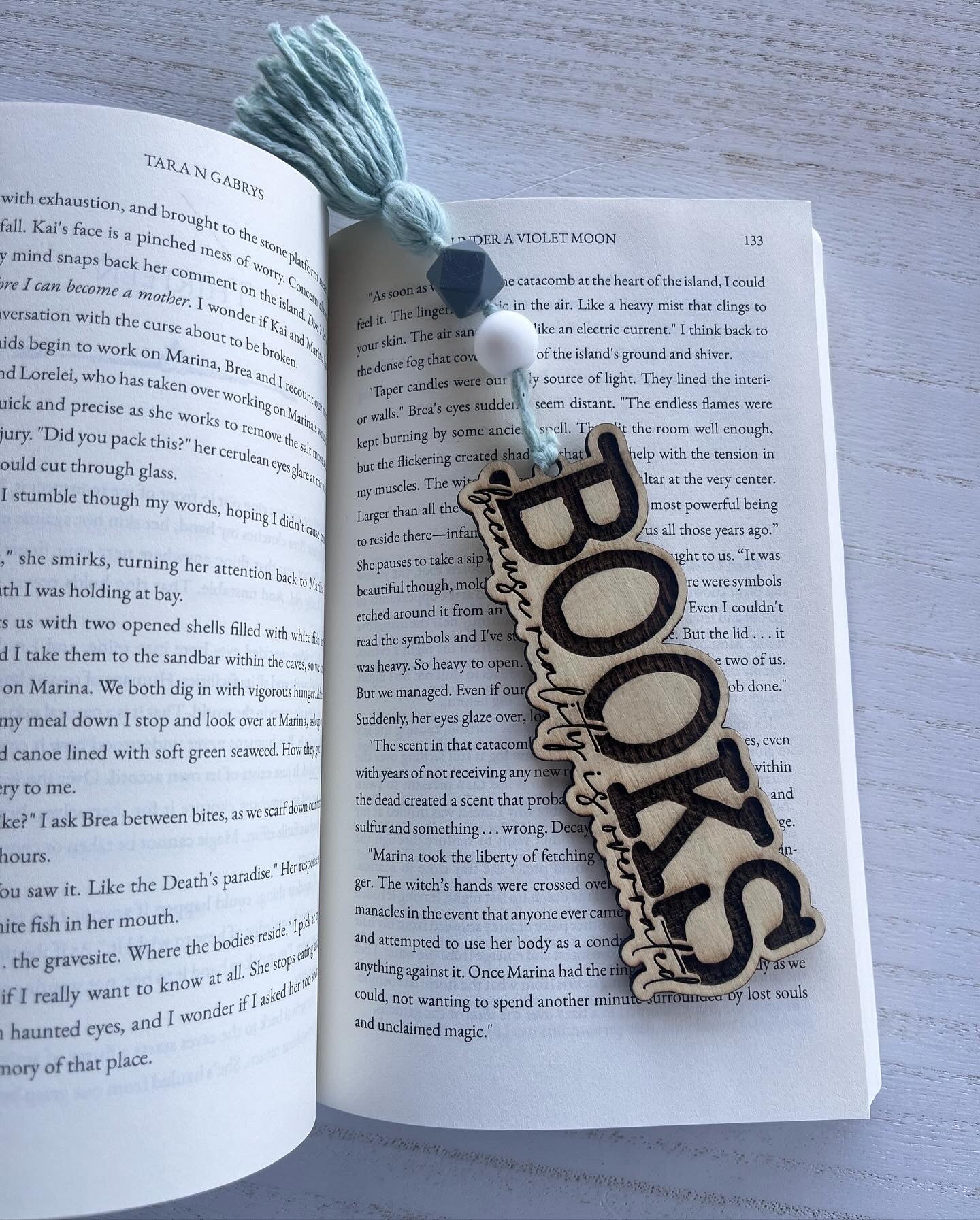 Reality is overrated Wood Bookmark
