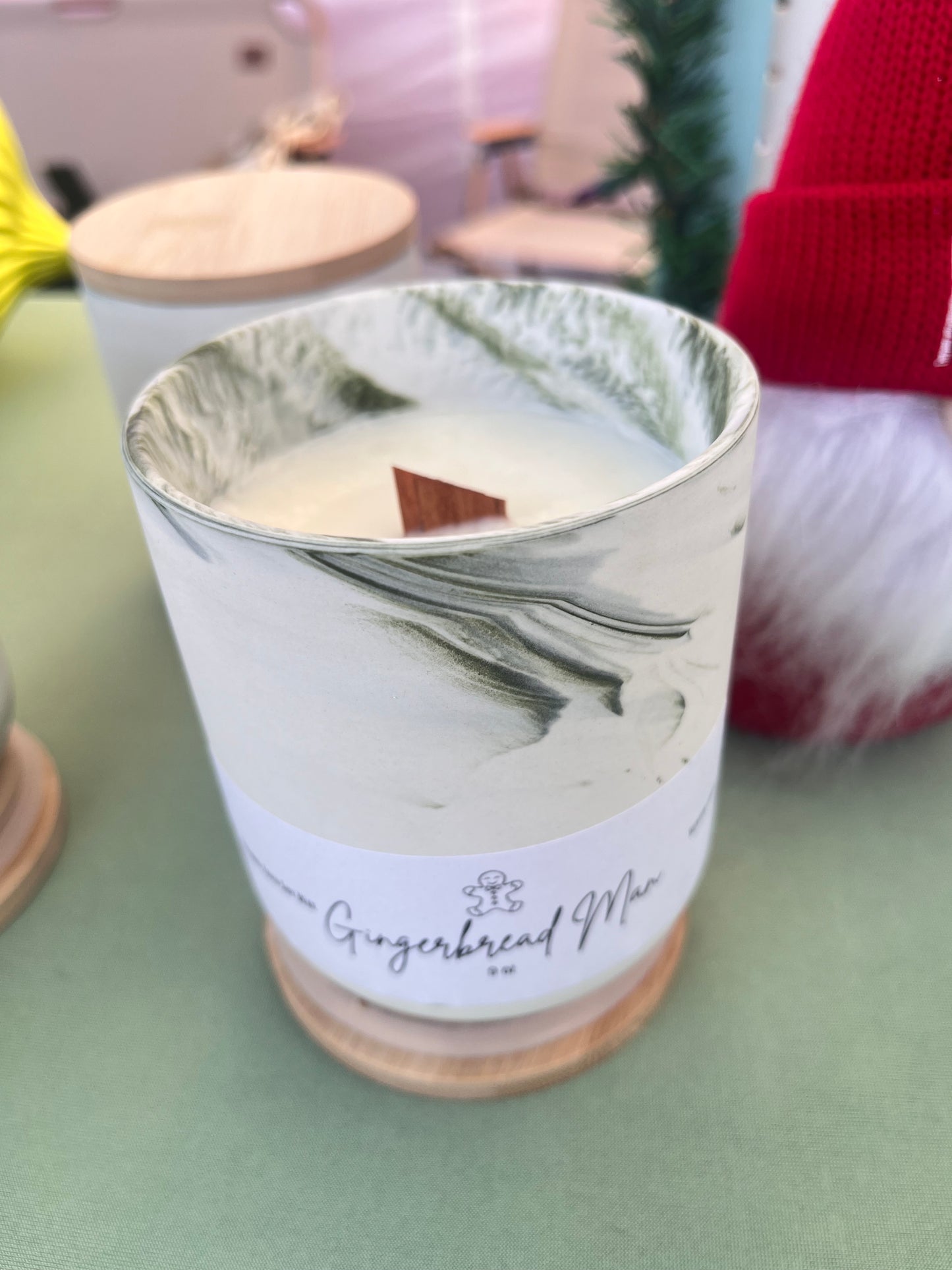 Gingerbread Man Candle