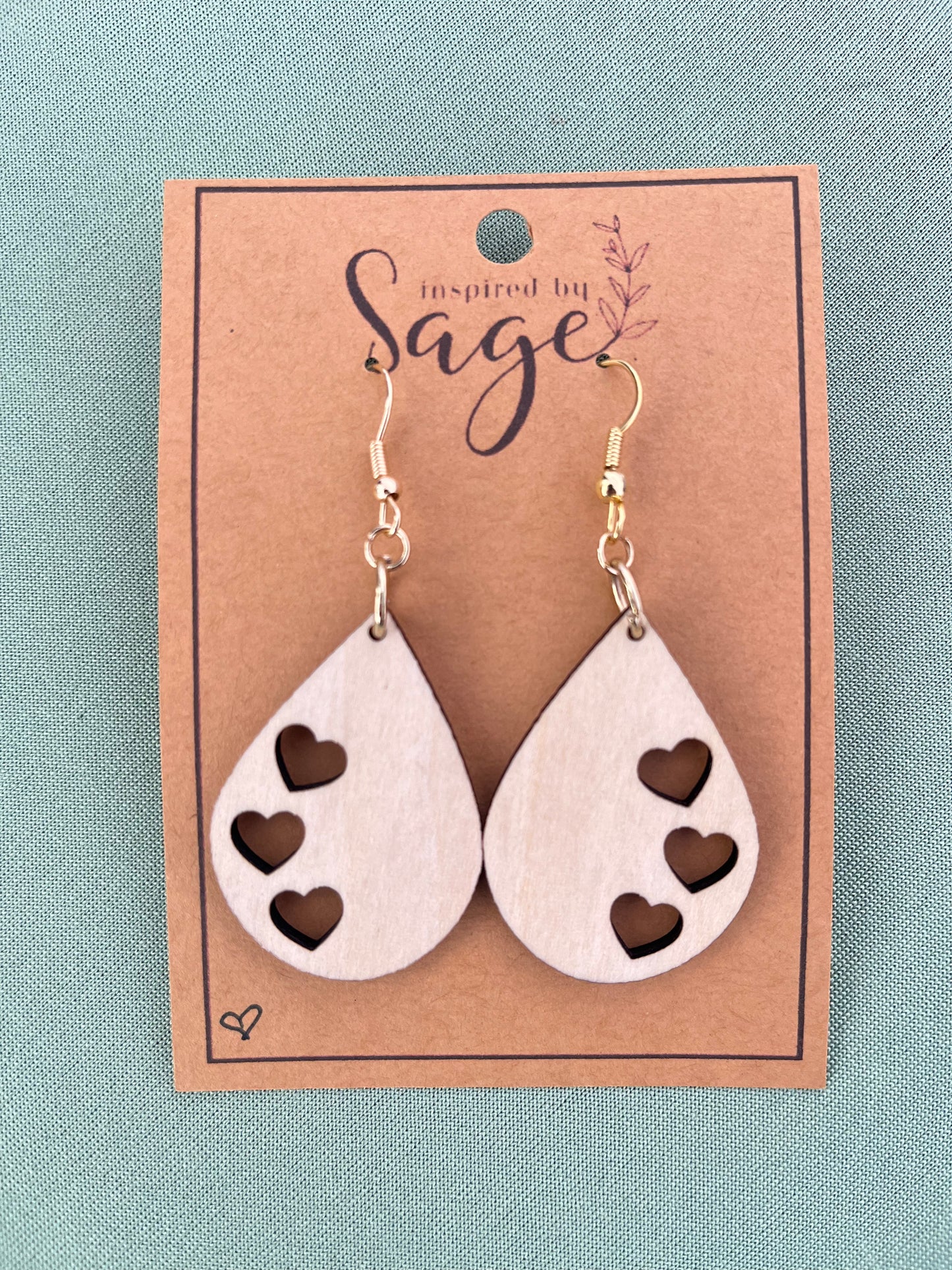 Valentine’s Wood Earrings